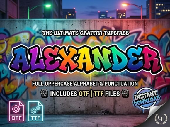 Alexander: A Display Font for Bold, Artistic Projects