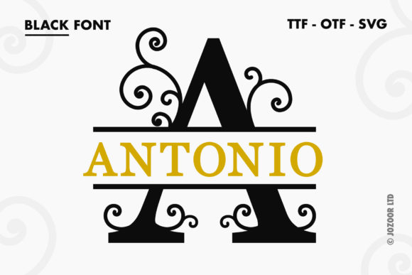 Antonio Split Monogram: A Font That Elevates Your Designs
