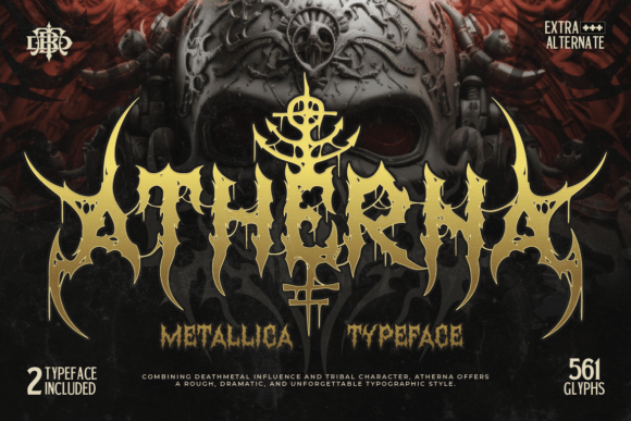 Atherna: A Typeface Forged in Chaos