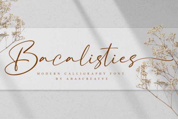 Bacalisties: A Stylish Handwritten Font for Modern Designs