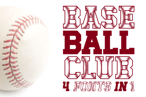 Baseball Club: A Charming Decorative Font for Your Projects