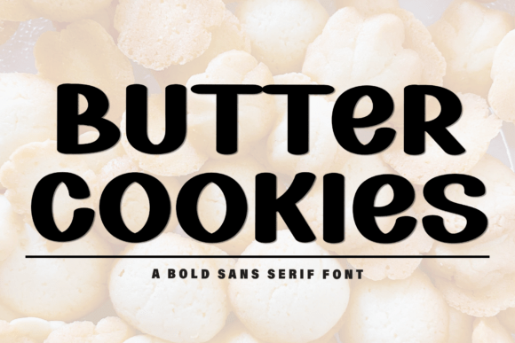 Butter Cookies: A Festive Typeface for Holiday Designs