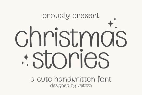 Christmas Stories Font: Whimsical Handwritten Charm for Designs