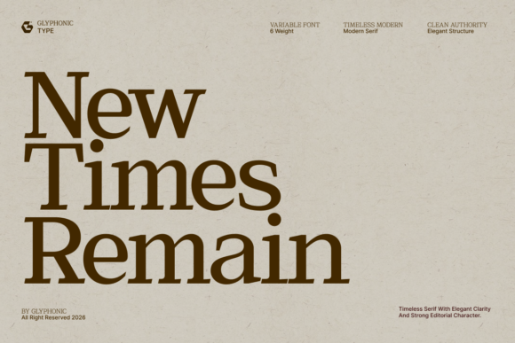 Command Attention: The New Times Remain Display Serif