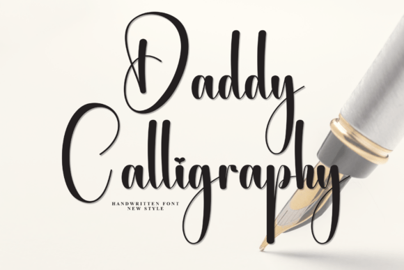 Daddy Calligraphy: Charming Handwritten Display Font