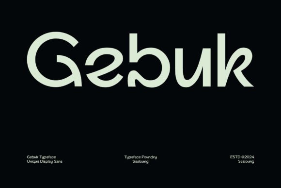 Gebuk: The Bold Display Font for Modern Designers