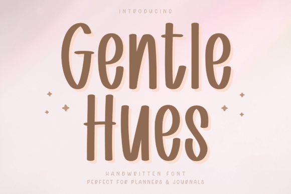 Gentle Hues: A Font for Calm, Creative Design