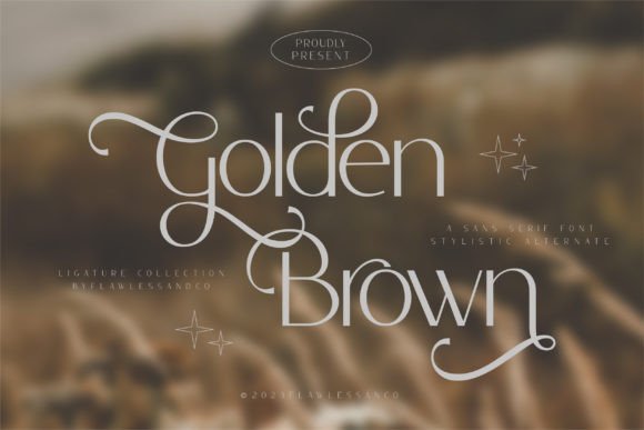 Golden Brown: An Elegant Sans Serif Typeface