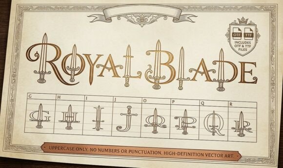 Royal Blade: Epic Medieval Typography for Bold Designs