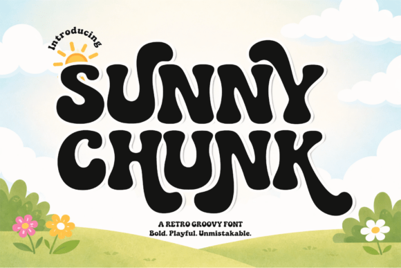 Sunny Chunk: A Retro Font for Bold, Positive Design