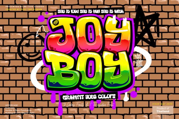 Unleash Vibrant Urban Creativity with Joy Boy Font