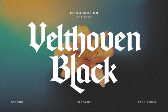 Velthoven Black: A Modern Blackletter Typeface