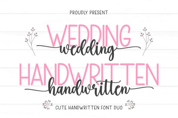 Wedding Handwritten: A Romantic Font Duo for Your Designs